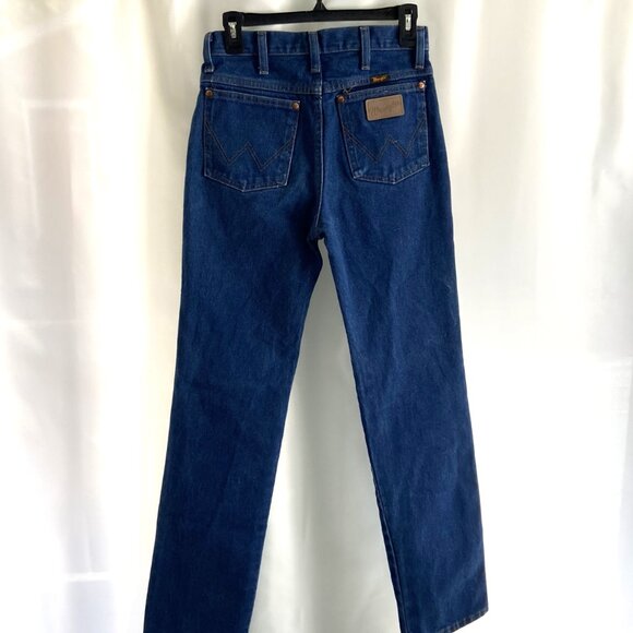 VTG Y2K Wrangler Rigid Cowboy Cut Slim Fit Jeans 936DEN Unisex 29x 34 - Picture 3 of 12